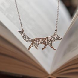 little prince fox silver necklace